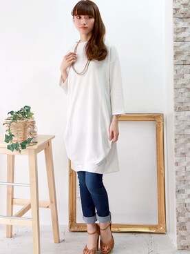 REALCUBEさん（レディース・158cm）の春コーディネート