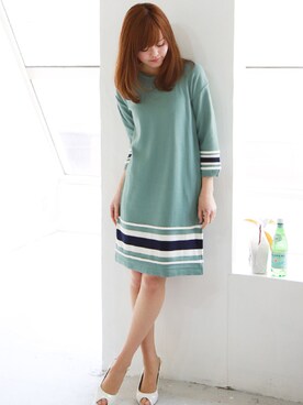 「REAL CUBE（リアルキューブ）のアイテム」を使った、REALCUBEさん（レディース・155cm）の春コーディネート