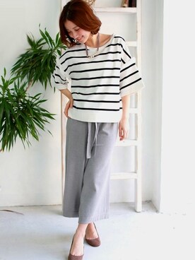 「REAL CUBE（リアルキューブ）のアイテム」を使った、REALCUBEさん（レディース・155cm）の春コーディネート