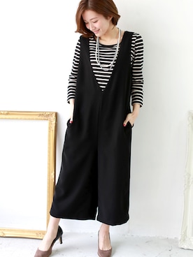 「REAL CUBE（リアルキューブ）のアイテム（トップス）」を使った、REALCUBEさん（レディース・155cm）の春コーディネート