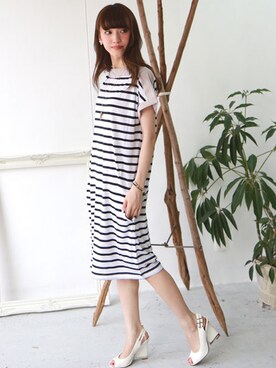 「REAL CUBE（リアルキューブ）のアイテム」を使った、REALCUBEさん（レディース・158cm）の春コーディネート