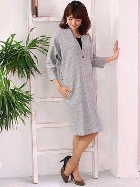 「REAL CUBE（リアルキューブ）のアイテム」を使った、REALCUBEさん（レディース・169cm）の春コーディネート