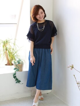 「REAL CUBE（リアルキューブ）のアイテム」を使った、REALCUBEさん（レディース・155cm）の春コーディネート