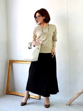 「REAL CUBE（リアルキューブ）のアイテム」を使った、REALCUBEさん（レディース・155cm）の春コーディネート