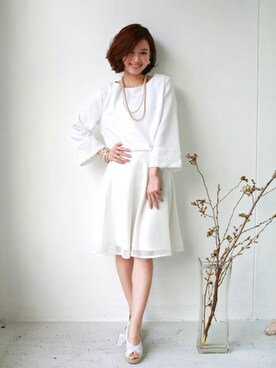 「REAL CUBE（リアルキューブ）のアイテム」を使った、REALCUBEさん（レディース・155cm）の春コーディネート