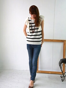 「REAL CUBE（リアルキューブ）のアイテム」を使った、REALCUBEさん（レディース・158cm）の春コーディネート