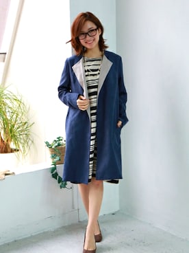 「REAL CUBE（リアルキューブ）のアイテム」を使った、REALCUBEさん（レディース・155cm）の春コーディネート