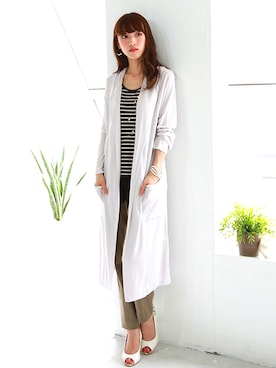 「REAL CUBE（リアルキューブ）のアイテム」を使った、REALCUBEさん（レディース・158cm）の春コーディネート