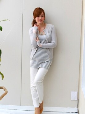 「REAL CUBE（リアルキューブ）のアイテム」を使った、REALCUBEさん（レディース・155cm）の春コーディネート