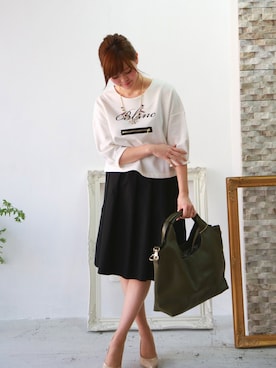 「REAL CUBE（リアルキューブ）のアイテム」を使った、REALCUBEさん（レディース・155cm）の春コーディネート