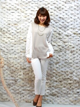 「REAL CUBE（リアルキューブ）のアイテム」を使った、REALCUBEさん（レディース・169cm）の春コーディネート