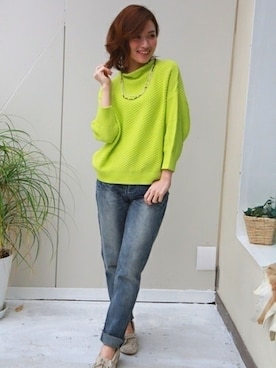 「REAL CUBE（リアルキューブ）のアイテム」を使った、REALCUBEさん（レディース・155cm）の春コーディネート