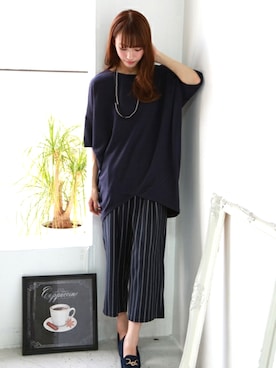 「REAL CUBE（リアルキューブ）のアイテム」を使った、REALCUBEさん（レディース・158cm）の春コーディネート