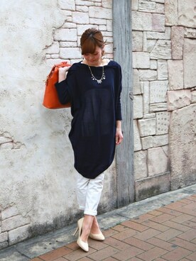 「REAL CUBE（リアルキューブ）のアイテム」を使った、REALCUBEさん（レディース・155cm）の春コーディネート