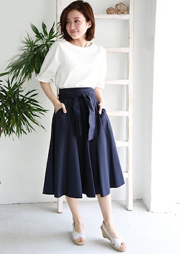 「REAL CUBE（リアルキューブ）のアイテム」を使った、REALCUBEさん（レディース・155cm）の春コーディネート