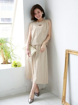 「REAL CUBE（リアルキューブ）のアイテム」を使った、REALCUBEさん（レディース・155cm）の春コーディネート