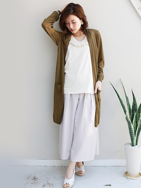 「スカーチョ」｜REALCUBEさん（レディース・155cm）の春コーディネート