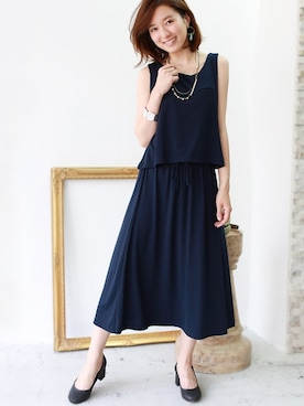 「REAL CUBE（リアルキューブ）のアイテム（アクセサリー）」を使った、REALCUBEさん（レディース・155cm）の春コーディネート