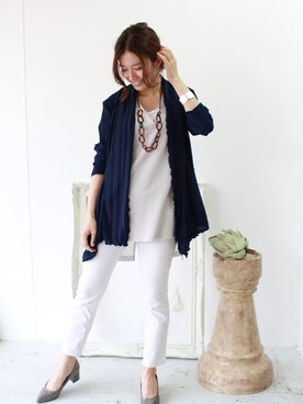 「REAL CUBE（リアルキューブ）のアイテム」を使った、REALCUBEさん（レディース・155cm）の春コーディネート