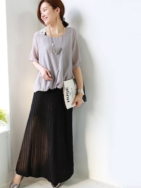 「REAL CUBE（リアルキューブ）のアイテム」を使った、REALCUBEさん（レディース・155cm）の夏コーディネート