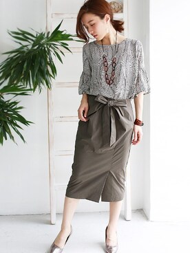 「REAL CUBE（リアルキューブ）のアイテム」を使った、REALCUBEさん（レディース・155cm）の夏コーディネート