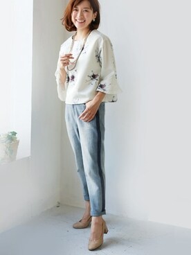 「REAL CUBE（リアルキューブ）のアイテム」を使った、REALCUBEさん（レディース・155cm）の夏コーディネート