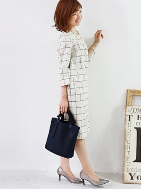 「REAL CUBE（リアルキューブ）のアイテム」を使った、REALCUBEさん（レディース・155cm）の秋コーディネート