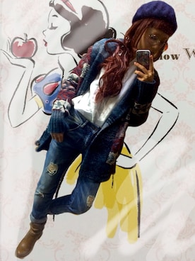 「カウチン」｜SHOKOさん（レディース・152cm）の冬コーディネート