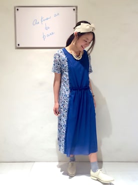 「AS as know as（エーエス アズノウアズ）のアイテム（ワンピース）」を使った、なぐ。さん（レディース・154cm）の冬コーディネート