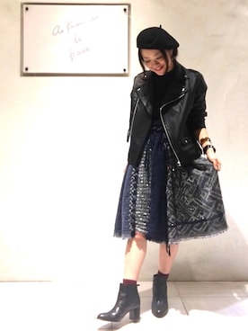 「Lilou（リル）のアイテム」を使った、なぐ。さん（レディース・154cm）の秋コーディネート