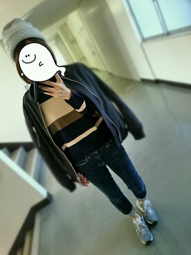 「Suzzy witchのアイテム（帽子、グレー系）」を使った、  ｲ ｹ ﾀ **さん（レディース・162cm）の秋コーディネート