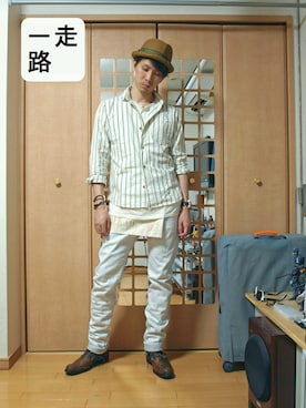 「ナプロン」｜走一路さん（メンズ・175cm）の夏コーディネート