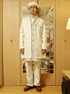 「RED KAP（レッドキャップ）のアイテム（ジャケット/アウター）」を使った、走一路さん（メンズ・175cm）の春コーディネート