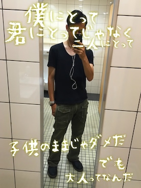 「CUNE（キューン）のアイテム（財布/小物）」を使った、鱒主さん（メンズ・170cm）の夏コーディネート