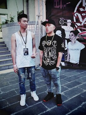「Jordan（ジョーダン）のアイテム」を使った、ZION P (MC耀宗）さん（メンズ・170cm）の夏コーディネート
