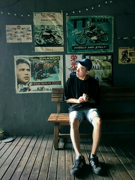 「skatopia（skatopia）のアイテム」を使った、ZION P (MC耀宗）さん（メンズ・170cm）の夏コーディネート