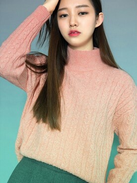 「 ニット」｜mixxmixさん（レディース・159cm）の冬コーディネート