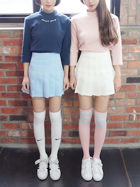 「アイテム（スウェット）」を使った、mixxmixさん（レディース・159cm・10代）の冬コーディネート