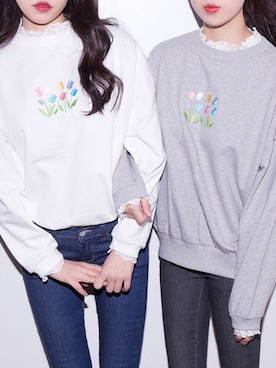 「アイテム（スウェット）」を使った、mixxmixさん（レディース・159cm・10代）の冬コーディネート