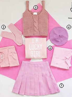 「ピンクシャツ」｜「アイテム（ハンチング/ベレー帽）」を使った、mixxmixさん（レディース・159cm）の冬コーディネート