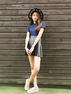 「トップスイン」｜mixxmixさん（レディース・159cm）の秋コーディネート