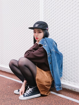 「mixxmixのアイテム（ジャケット/アウター）」を使った、mixxmixさん（レディース・159cm）の秋コーディネート