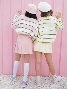 「PANTONE」｜mixxmixさん（レディース・159cm）の冬コーディネート