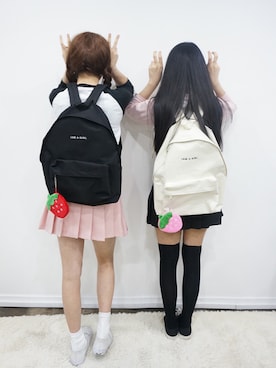 「友達」｜mixxmixさん（レディース・159cm）の冬コーディネート