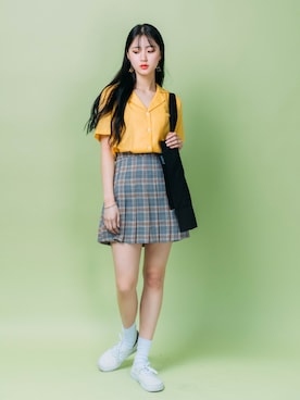 「ルーズフィット」｜mixxmixさん（レディース・159cm）の夏コーディネート