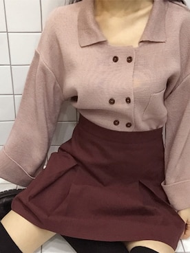 「アイテム（その他アウター、その他）」を使った、mixxmixさん（レディース・159cm）の秋コーディネート