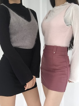 「アンゴラニット」｜mixxmixさん（レディース・159cm）の秋コーディネート