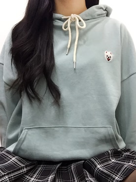 「アイテム（パーカー、ホワイト系）」を使った、mixxmixさん（レディース・159cm）の秋コーディネート