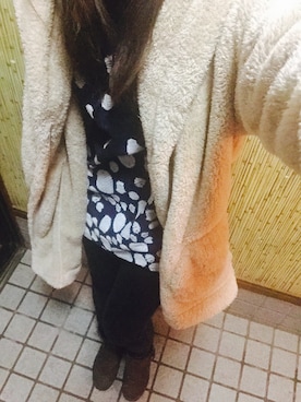「Marc by Marc Jacobs（マークバイマークジェイコブス）のアイテム（バングル/リストバンド）」を使った、yuuさん（レディース・155cm）の冬コーディネート