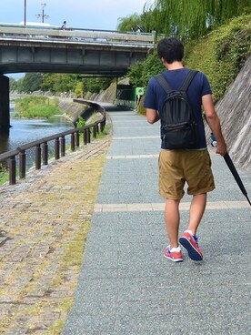 「CHAPTER WORLD PREMIUM（チャプターワールドプレミアム）のアイテム（シューズ）」を使った、kenobiさん（メンズ・179cm）の夏コーディネート